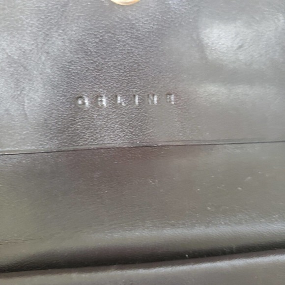 Celine Vintage Triomphe Canvas Leather Brown Wallet Medium Folding Purse - Picture 4 of 16